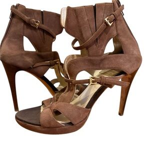 BALDAN VENEZIA Elegant Brown Strappy Heels